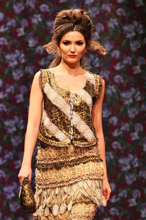 Bluza tull paietat 1535